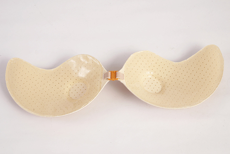 骏彦硅胶隐形文胸芒果深v加厚调整型聚拢小胸婚纱胸贴透气8038