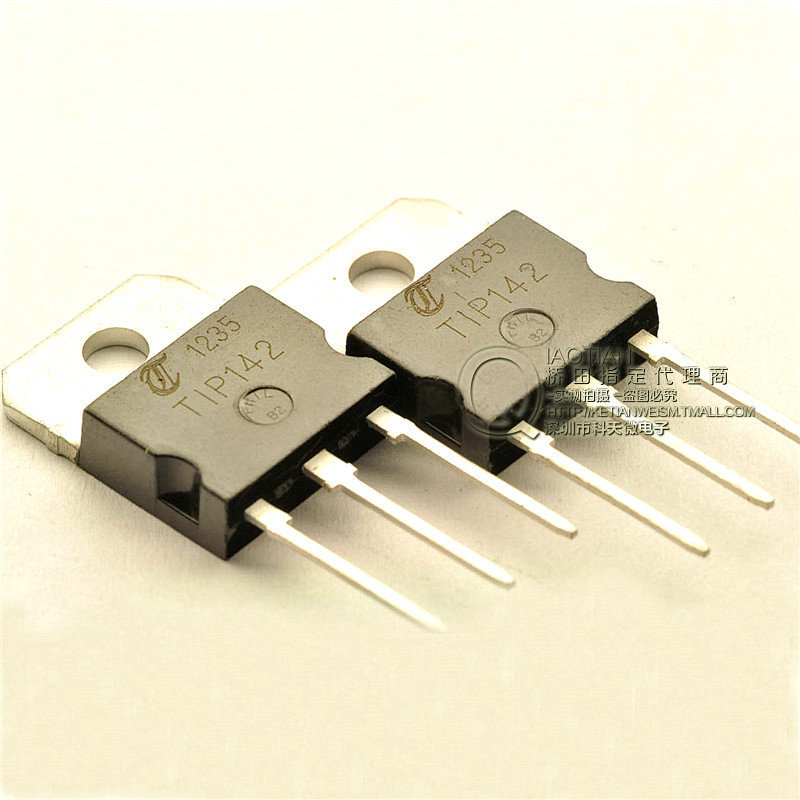 桥田|达林顿管 tip142 15a/100v/125w npn 三极管 to-3p (5只)