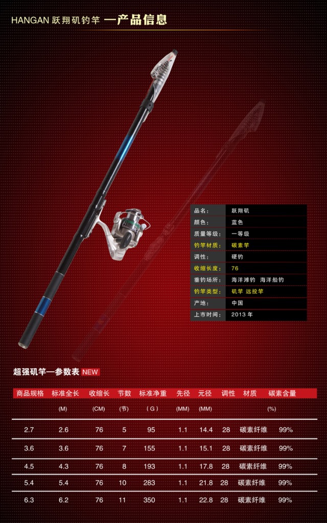 新品特价矶竿矶钓杆3.64.55.46.3超轻超硬钓鱼杆鱼竿厂家批发