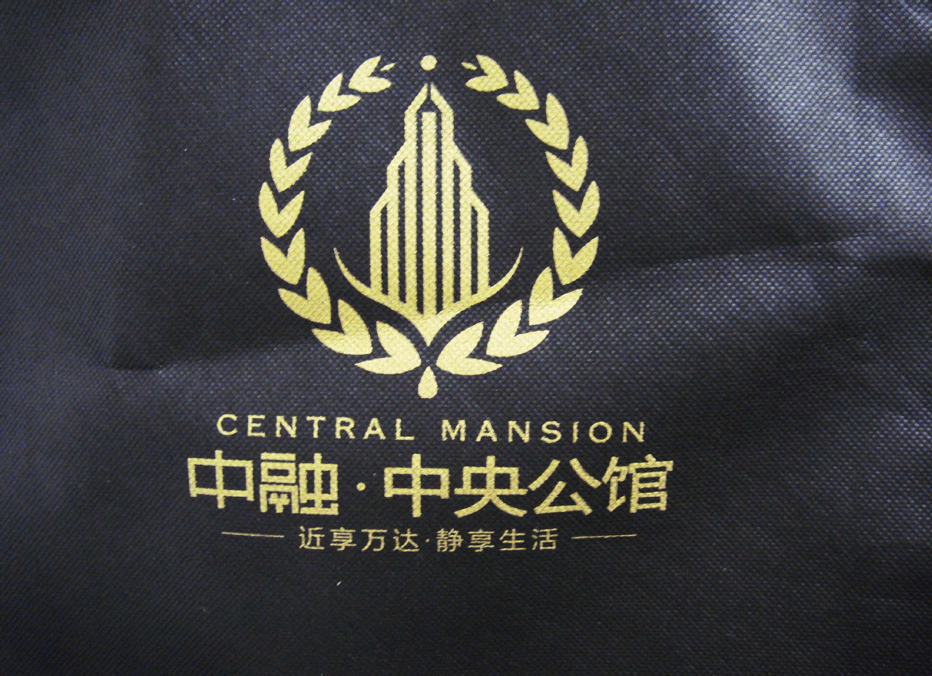 厂家直供 高级金色丝印 单色双面丝印无纺布袋 手提袋 礼品袋