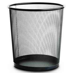 正品 得力9190纸篓 金属纸篓 网纹纸篓 废纸垃圾桶 废纸篓 小号
