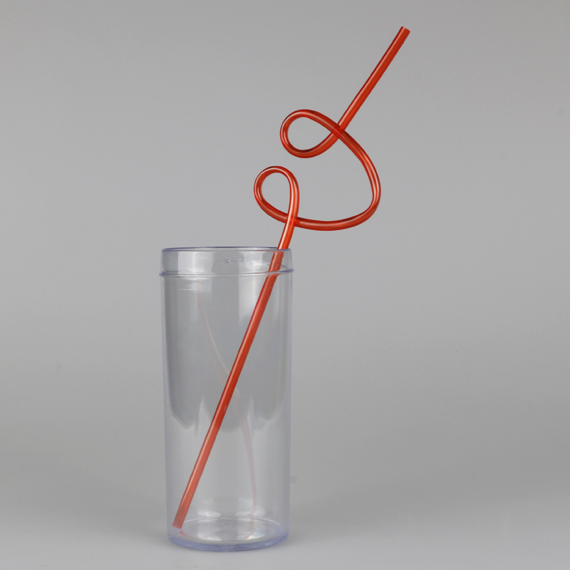 厂家直销 桃心形造型吸管 聚会饮料吸管 创意艺术吸管 无毒环保