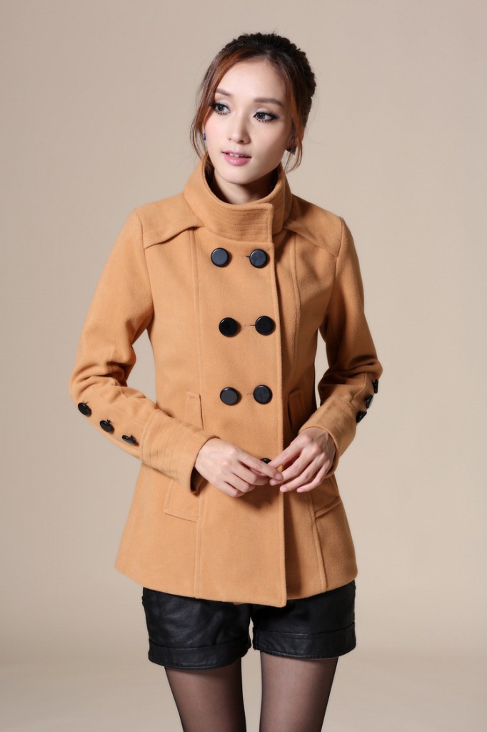 大衣 主图来源:其他来源 货源类别:现货 风格:韩版 图案:纯色 面料:毛