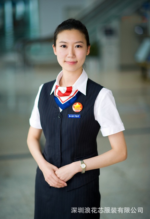 职业女式套装 女士马甲批发 光大银行专用马甲 职业女士马甲订做