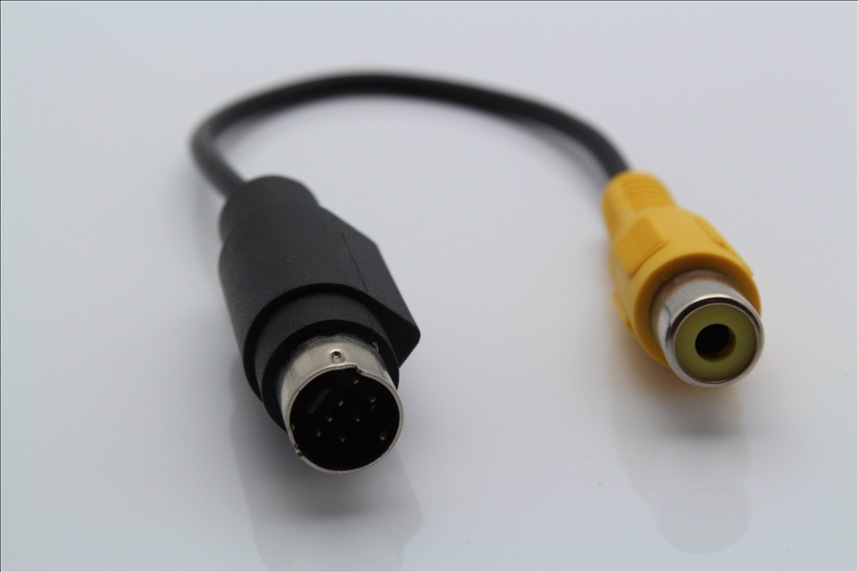 s端子转av线 s端子线 电脑接电视视频线 s端子转av线 s-av线 7针