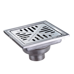 以样卫浴 304不锈钢地漏五金 防堵防臭式方形地漏加厚 150*150