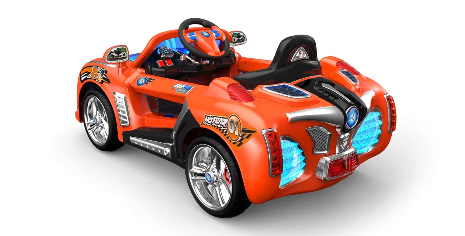 2014新款四轮儿童电动车宝宝车遥控带缓启动独家滚动灯光儿童车