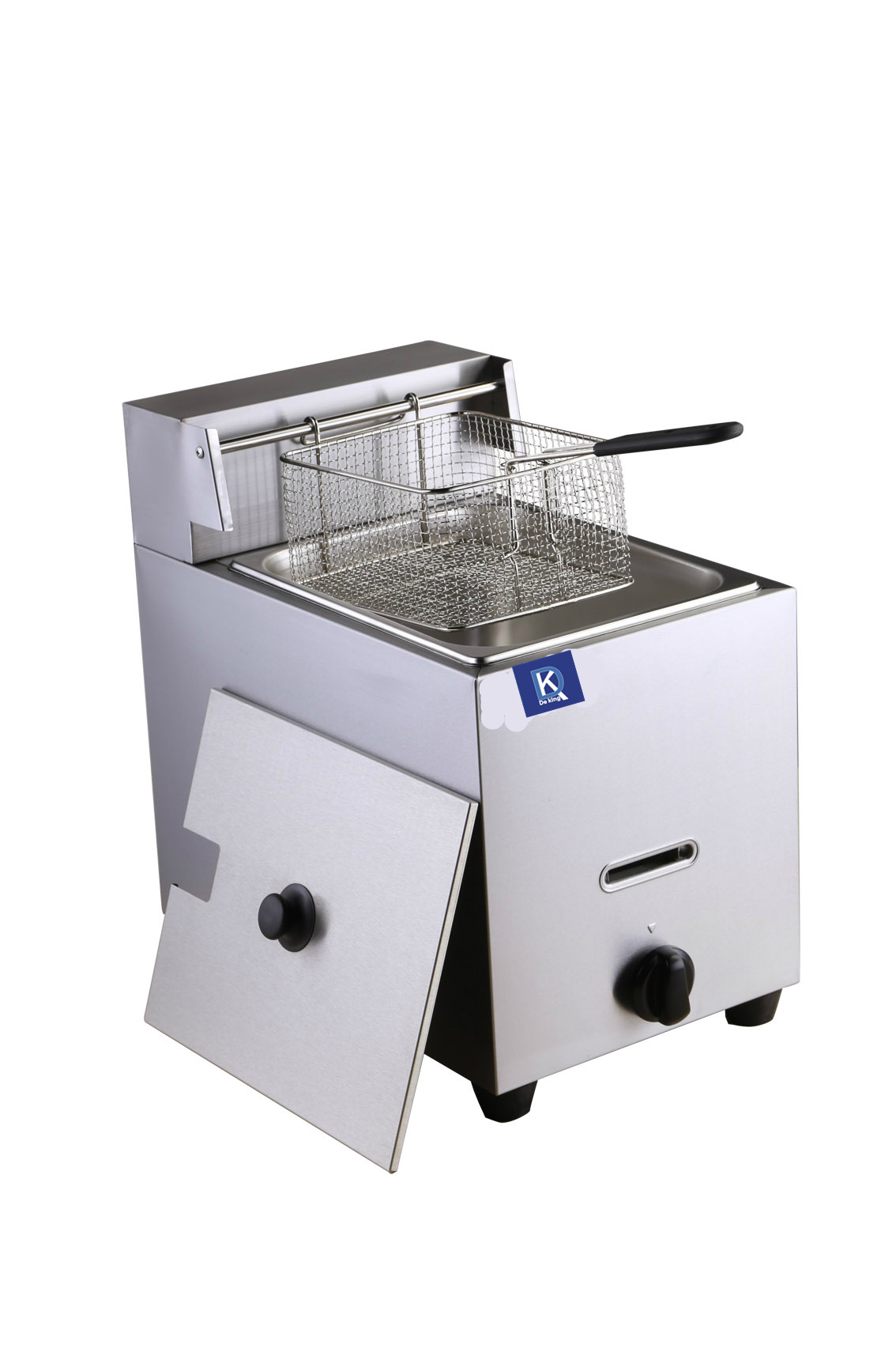 台式单缸单筛气炸炉 dk-71商用炸薯条机,炸鸡油炸锅