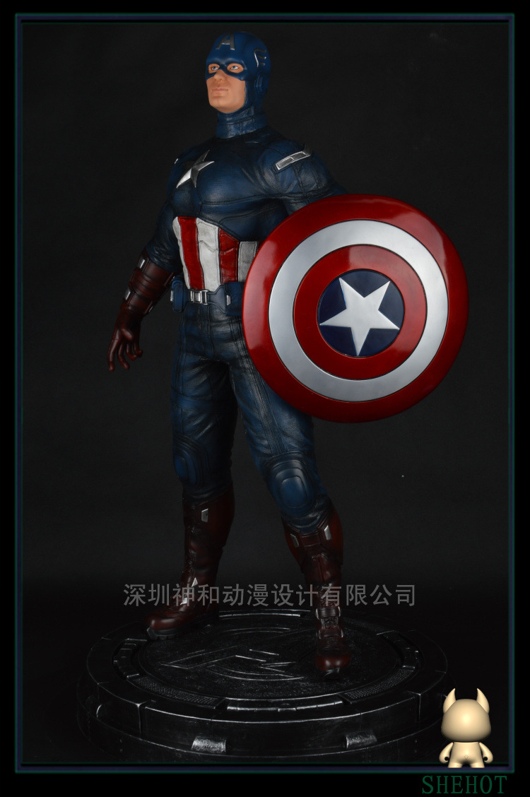 神和动漫:gk手办高品质树脂模型 1/3美国队长-模型玩具