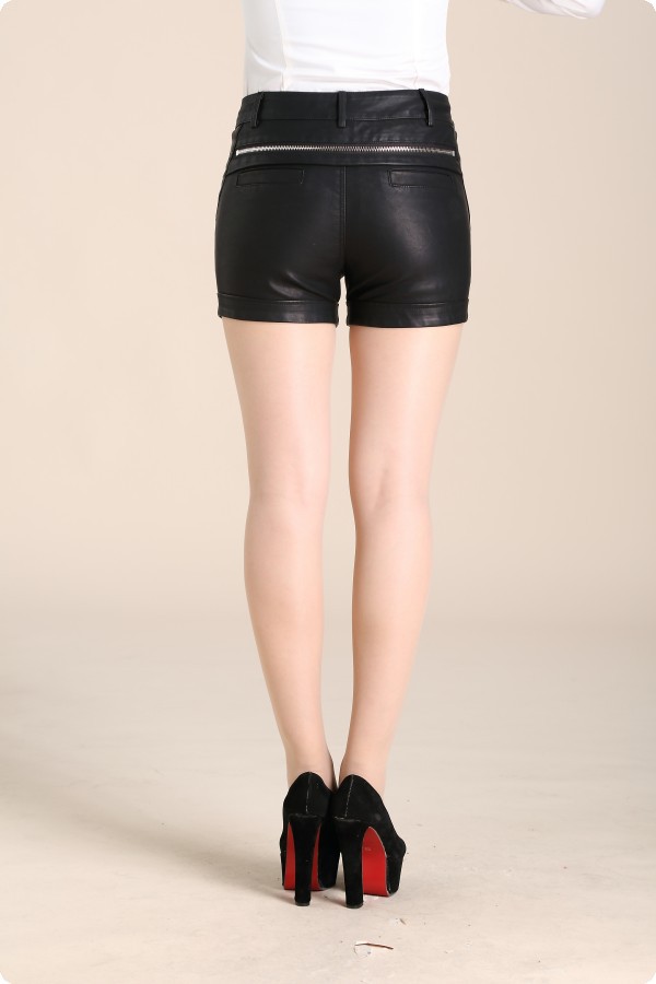 2014新款韩版女士皮短裤 秋冬显瘦pu皮短裤修身大码皮裤品质短裤