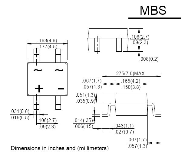 贴片整流桥mb10s 整流桥堆