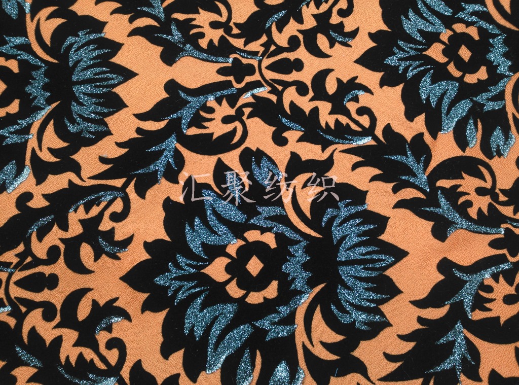 撒金植绒墙布 静电植绒 植绒墙布