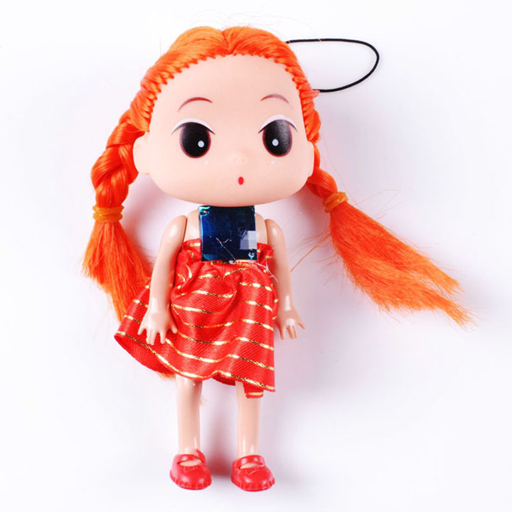热销韩版迷糊娃娃 2元店儿童小女孩美女娃娃 彩色芭比娃娃挂件