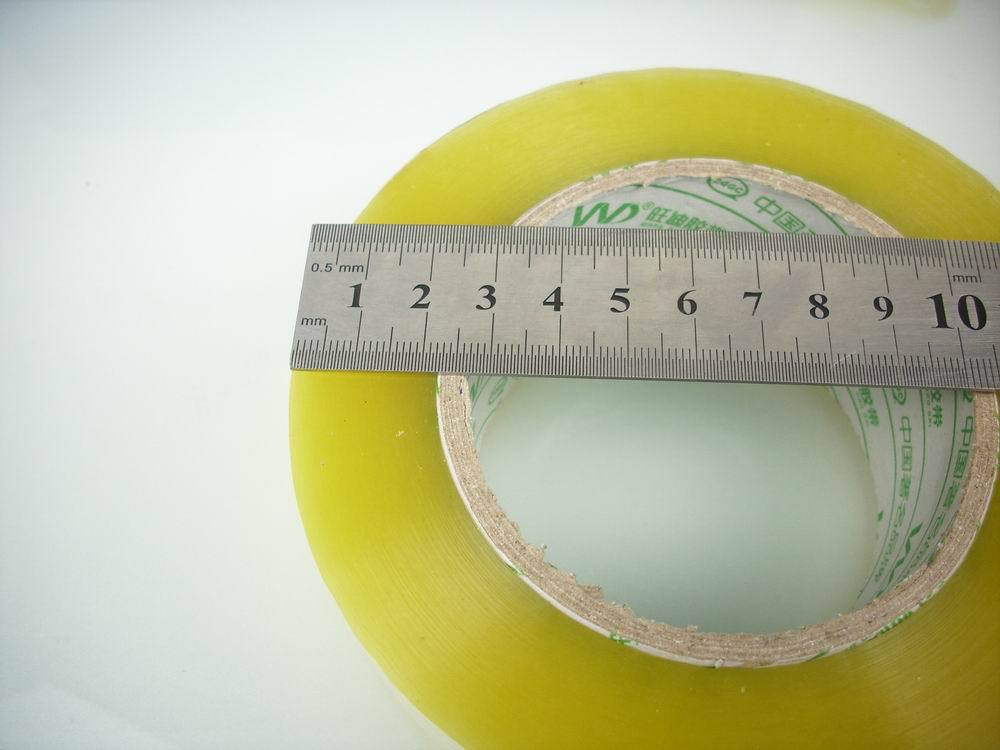 供应批发特粘透明胶带宽3.8cm净厚4.0cm粘胶带封箱胶带旺利胶带