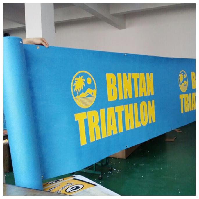 厂家直销 供应高档长条形热转印毛毡布 横幅 定制