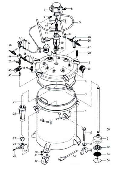 压力桶内部结构图图片