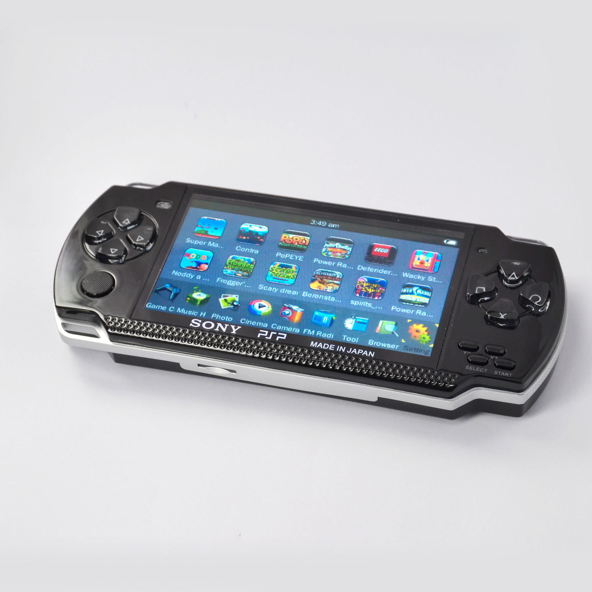 3寸tft游戏机mp5 psp掌上游戏机批发 tv-out fm dv dc