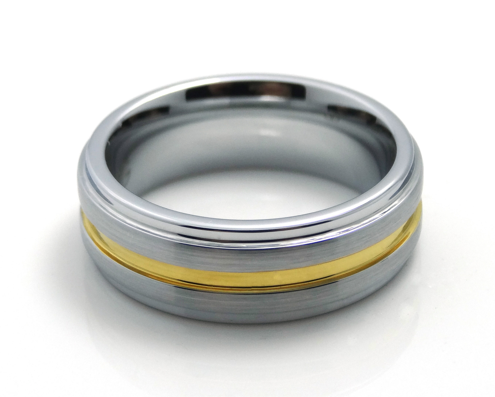 流行钨钢电镀戒指 欧美金色电镀款式指环饰品