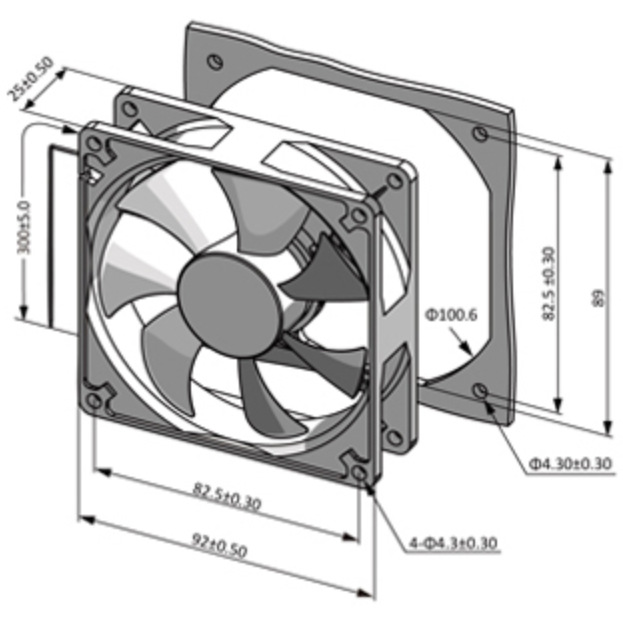 【五折優惠】9225dc|48v|散熱風扇|9225|直流|fg信號風扇|rd信號