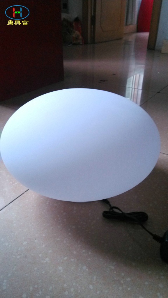 led七彩发光塑料扁球