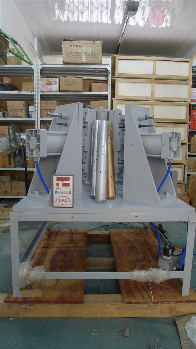 pvc冲孔机,塑料圆管冲孔机,带工作视频