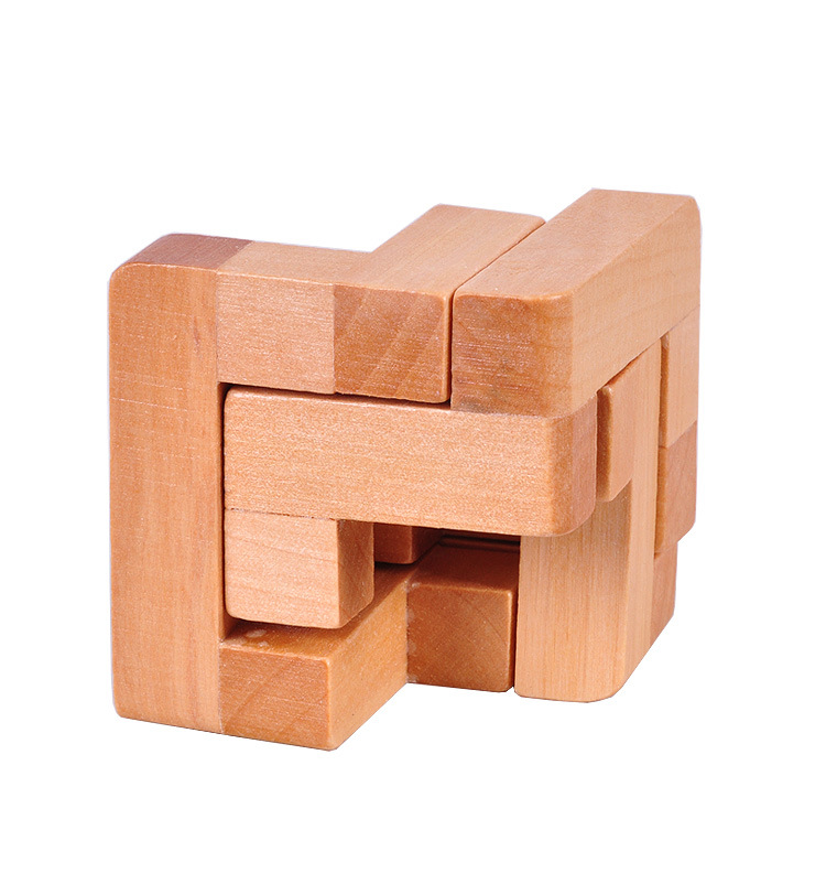 古典玩具 成人木制益智玩具 孔明锁鲁班锁 三人行