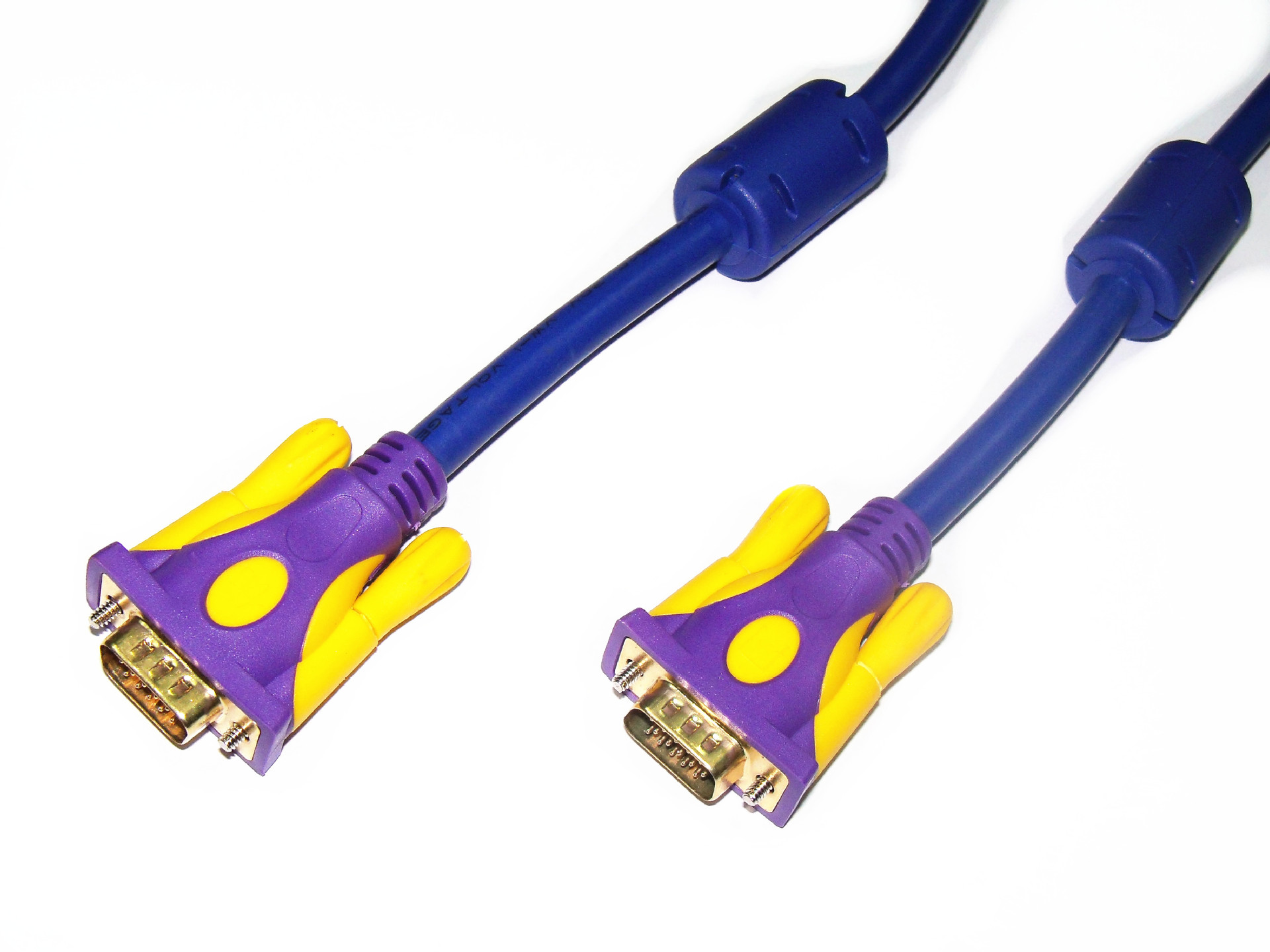 满芯正标vga线 vga3 9投影仪线/显示器线/电脑连接线 1.5m全铜