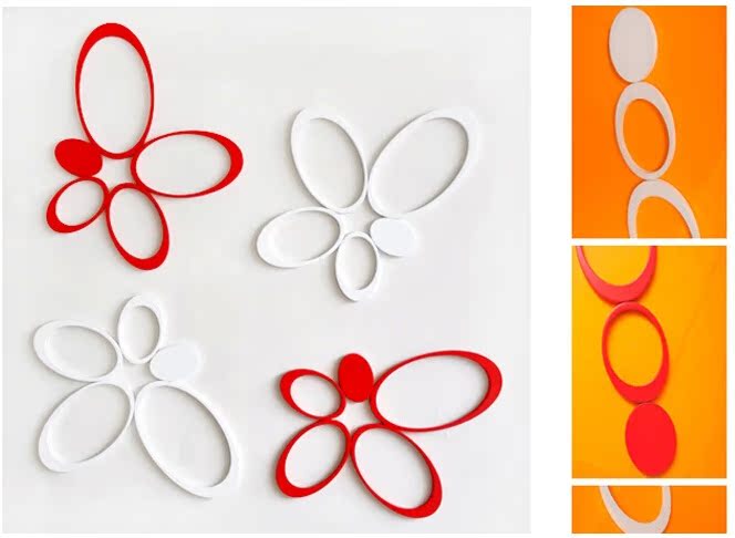 山东菏泽强盛厂家特价供应卧室可移除平面墙贴 创意家饰椭圆形立体