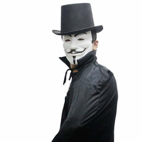 浙江金华厂家直销面具 v字面具 v字仇杀队 v怪客 电影面具 白色不带