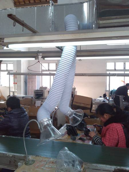 吸风罩 喇叭吸烟口 流水线吸烟罩 承接吸烟罩安装-废气吸附装置价格