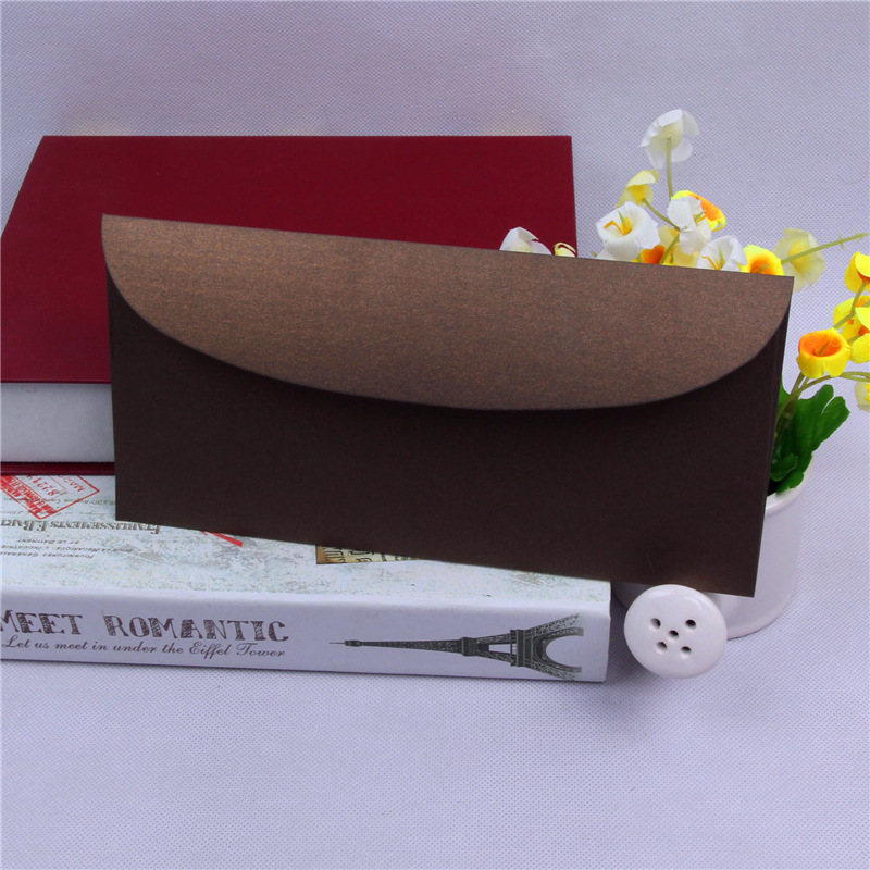 厂家定做 高档5号咖啡色西式特种纸质信封 可加印logo