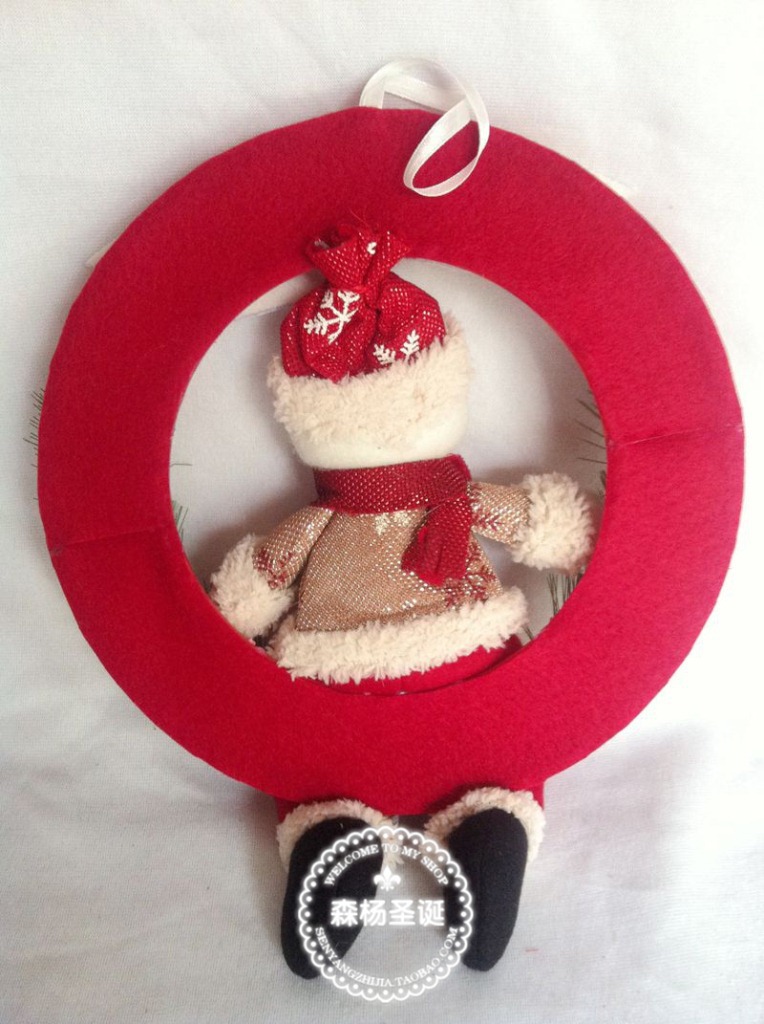 圣诞节摆设立体布艺挂件 热销圣诞布艺产品 圣诞布艺挂件节日礼品