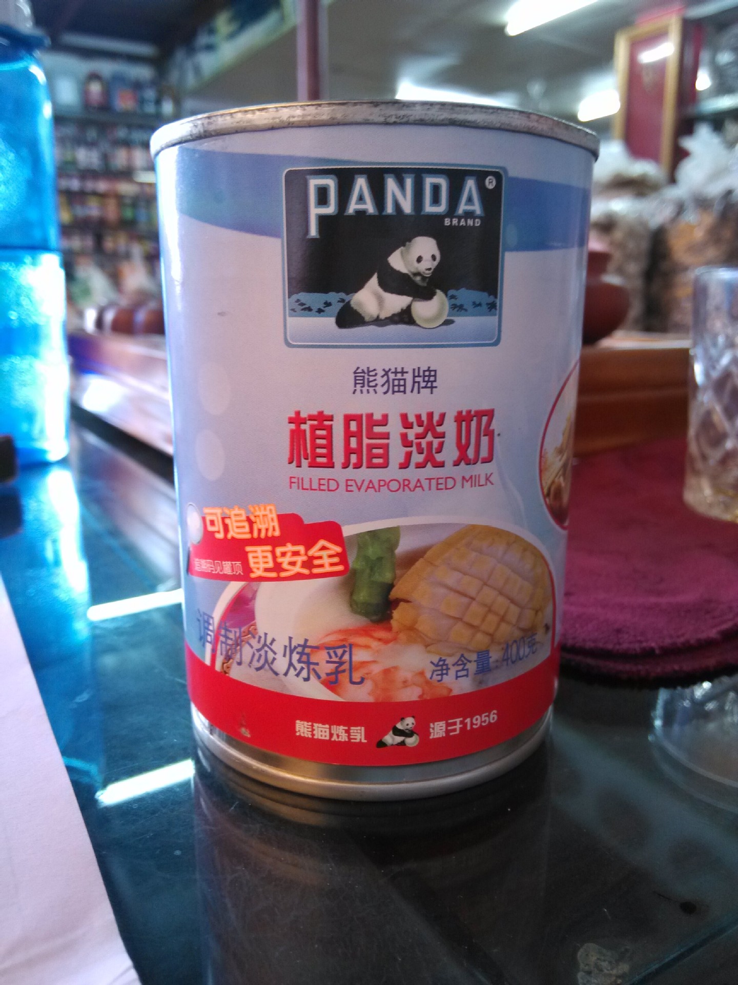 供应厂家直销 熊猫植脂淡奶调制淡炼乳400g 国际连锁长隆酒店专用