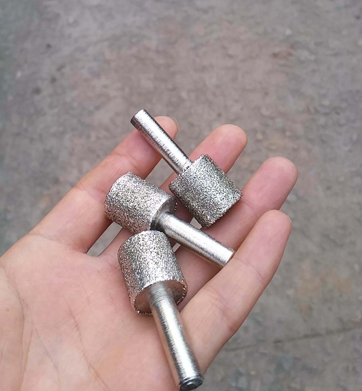 电镀粗金刚石磨头大颗粒金刚砂耐用磨头定制磨头锉刀平头圆柱磨头
