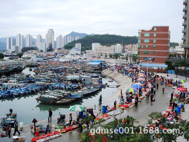 大亚湾澳头渔港原来的海鲜市场,壮观的让我找到香港老电影里面的场景.