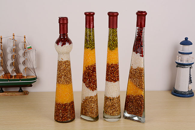 m1613 as31 高瓶五谷杂粮工艺摆件油瓶创意家居装饰五谷丰登礼品