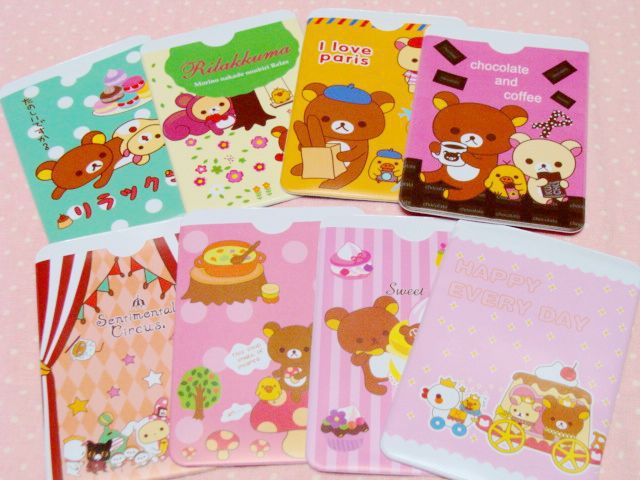 韩版可爱轻松熊卡套 小熊卡夹批发 2卡位银行公交卡套