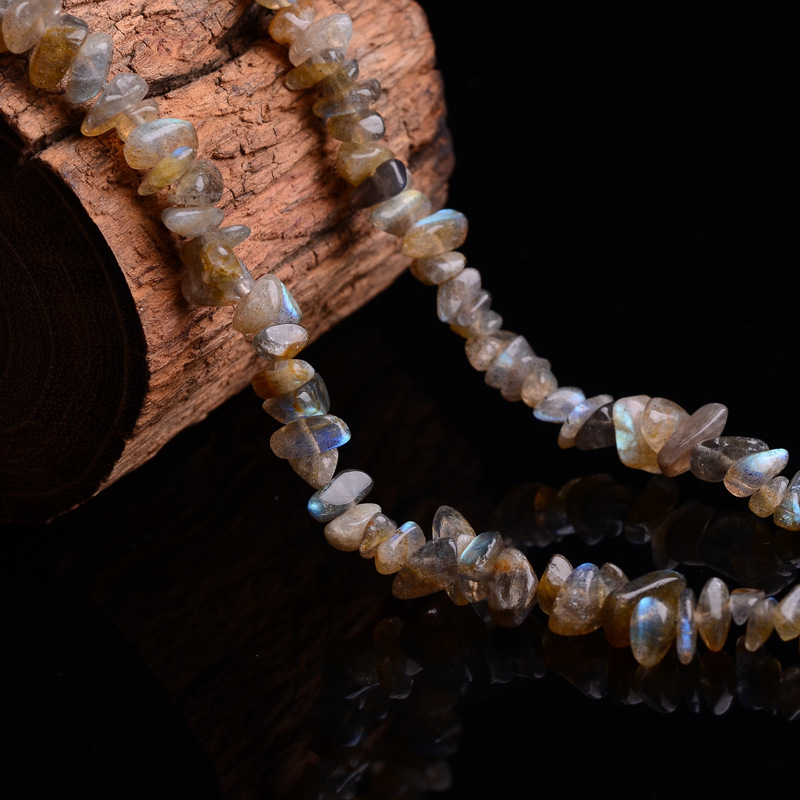 专柜正品 天然灰月光石碎石 半成品材料批发 diy手工饰品配件配饰