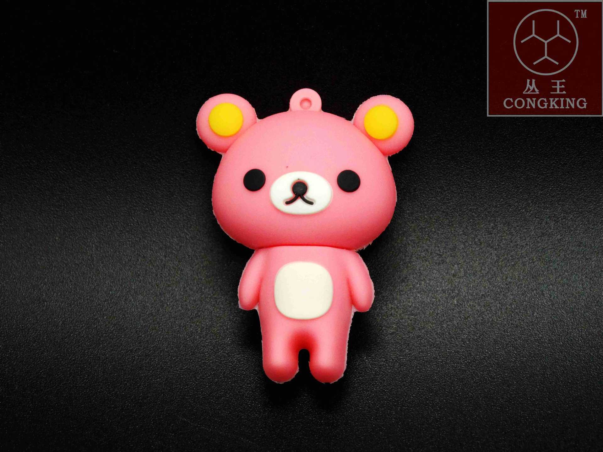 免费定制logo 可爱迷你卡通小浣熊玩具吊饰促销礼赠品pvc软胶u盘