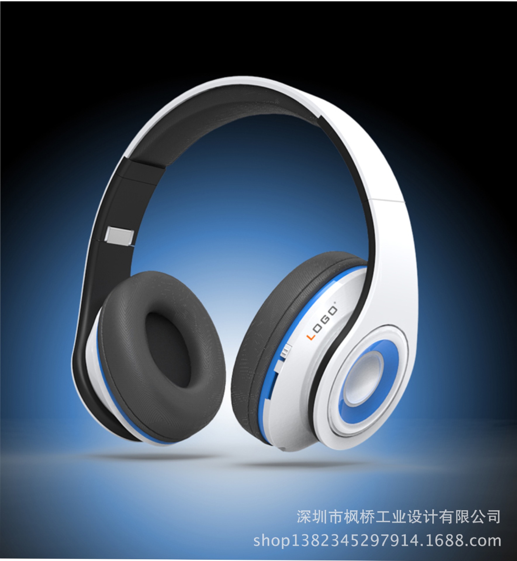 新款头戴式 蓝牙耳机外壳 头戴耳机外壳 耳壳 头带式耳壳