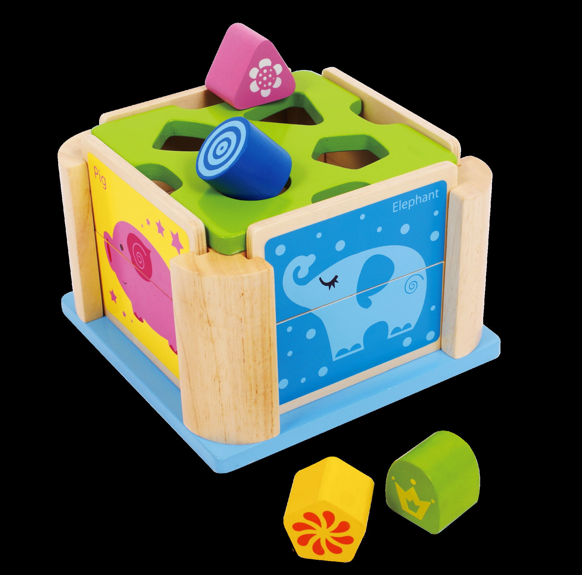 木玩世家 儿童益智认知玩具 动物形状箱 bh2101
