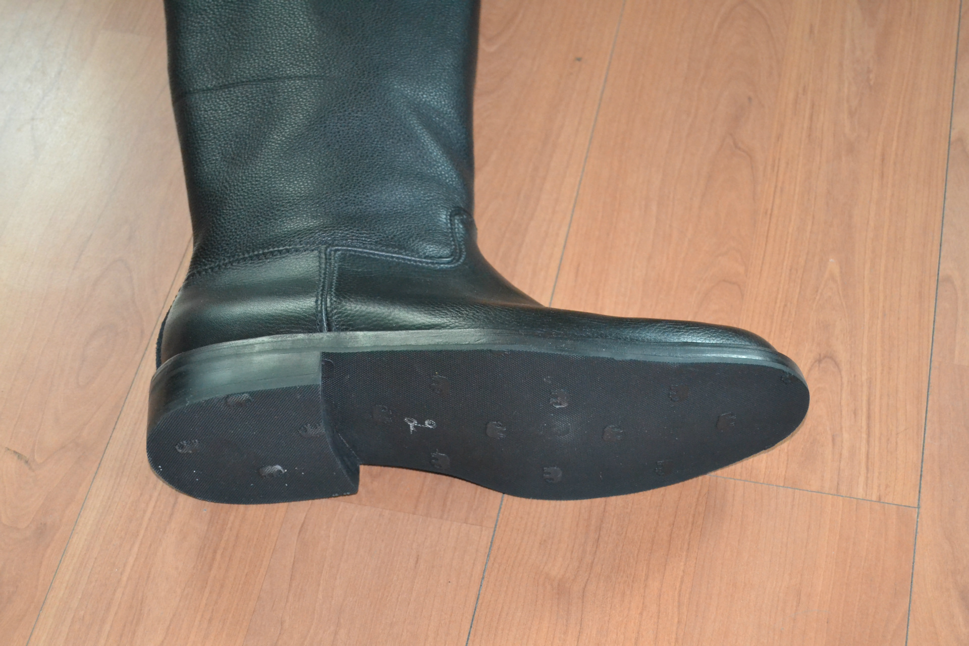 蒙古马靴 高帮皮靴 手缝皮鞋 手工缝制鞋 皮沿条