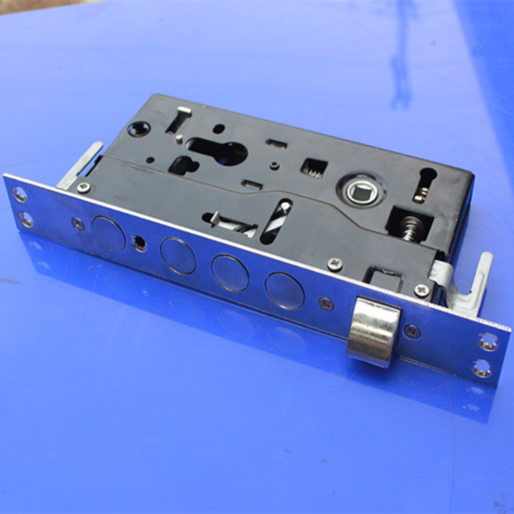 大圆柱锁体 大圆头铁带钩锁体 防盗门锁具配件 6068插芯圆柱锁体