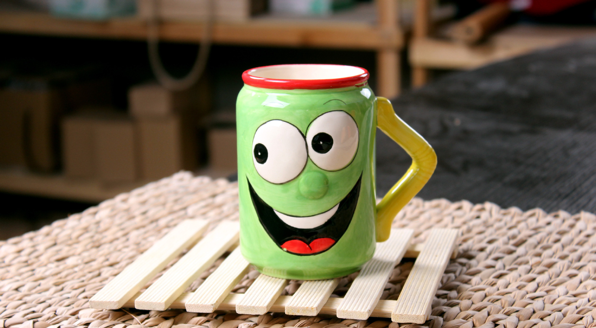 家居用品,母婴,玩具 餐饮用品 茶具 杯子 创意可爱表情陶瓷杯 情侣