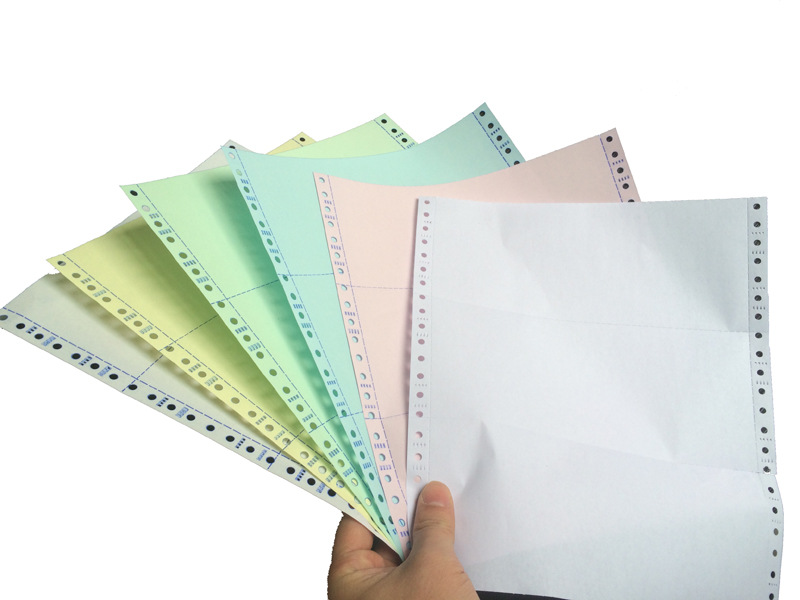 江桥无碳六联电脑针式打印复写纸 3等分 工厂生产 规格发货单