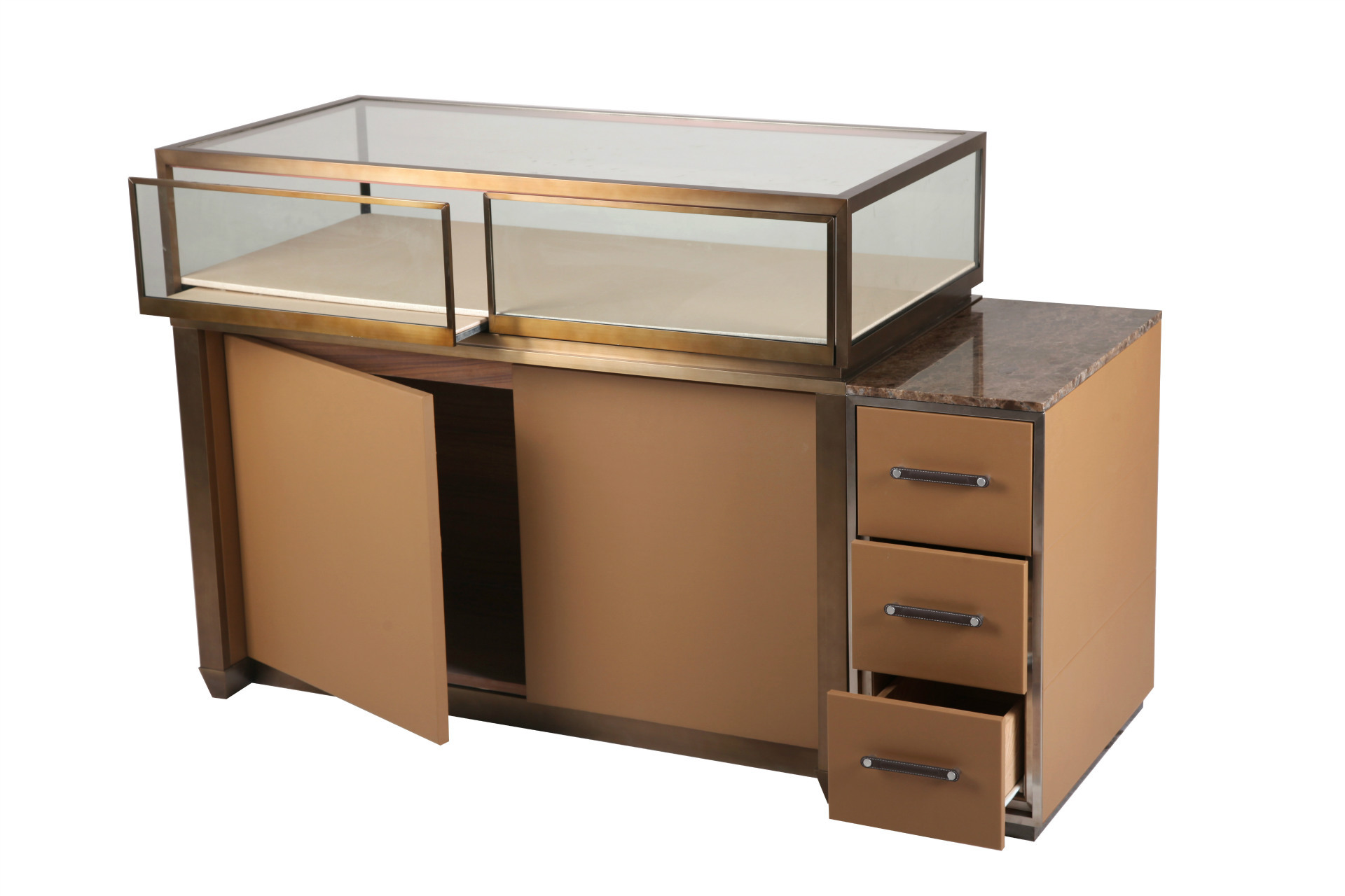 全金属展示柜 最新款 无胶拼接技术展柜