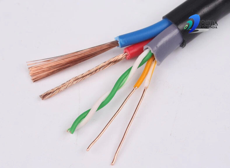 poe网络综合线 网线综合线一体线 4芯0.5无氧铜网线带1.0电源线