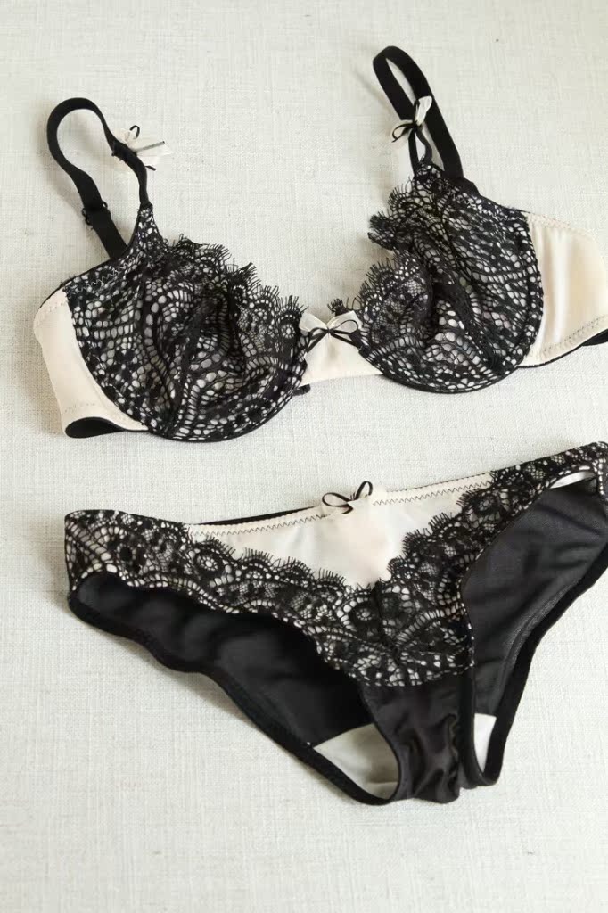 欧美娜圣莎lasenza睫毛蕾丝内衣文胸套装