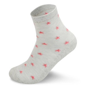 诗琴 女士纯棉星星可爱中筒袜子 夏季透气亲肤可爱百搭袜批发
