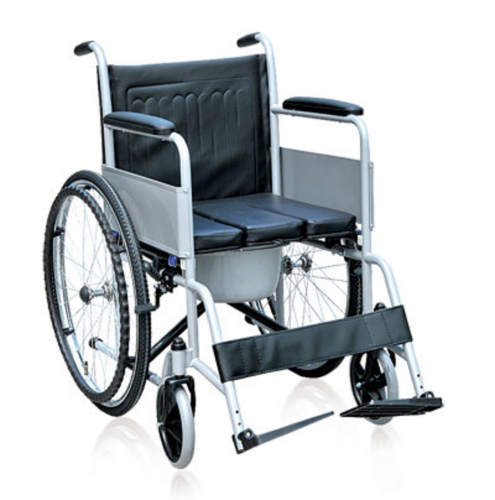泰康轮椅座便轮椅4619可拆卸式便桶带坐便器可折叠轮椅